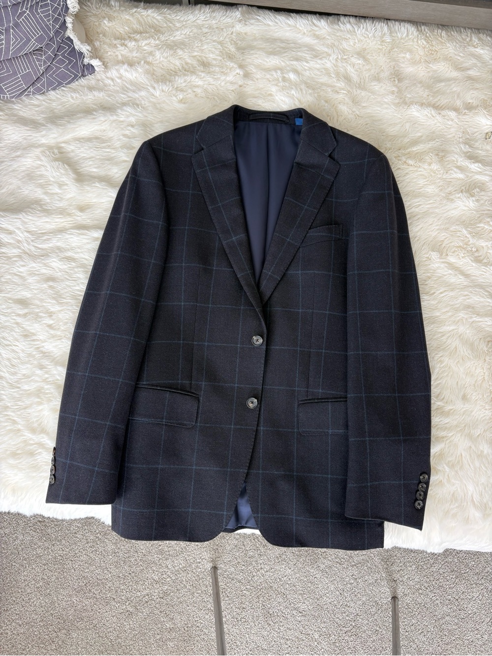 Faconnable navy and blue blazer